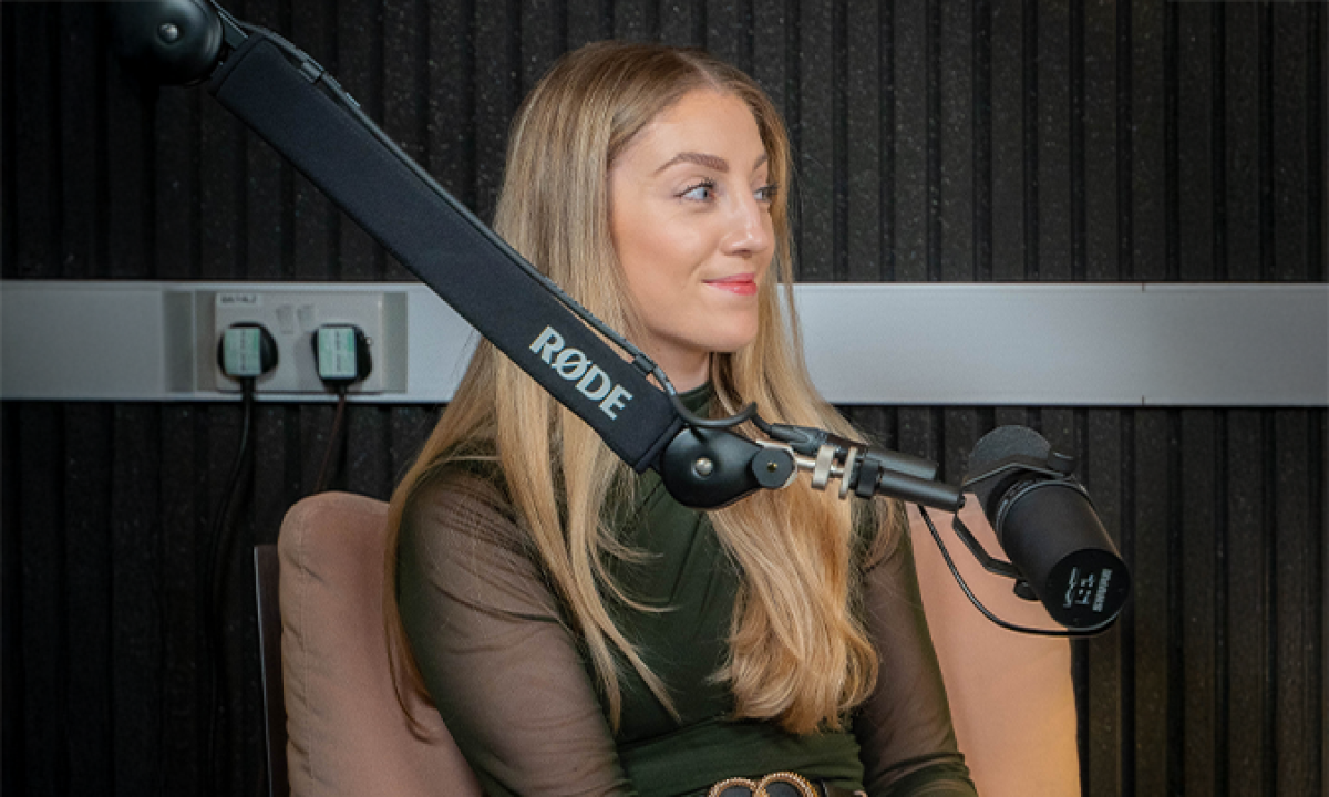 Ava in studio